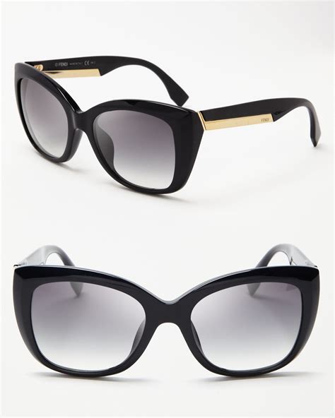 fendi cat eye sunglasses blue